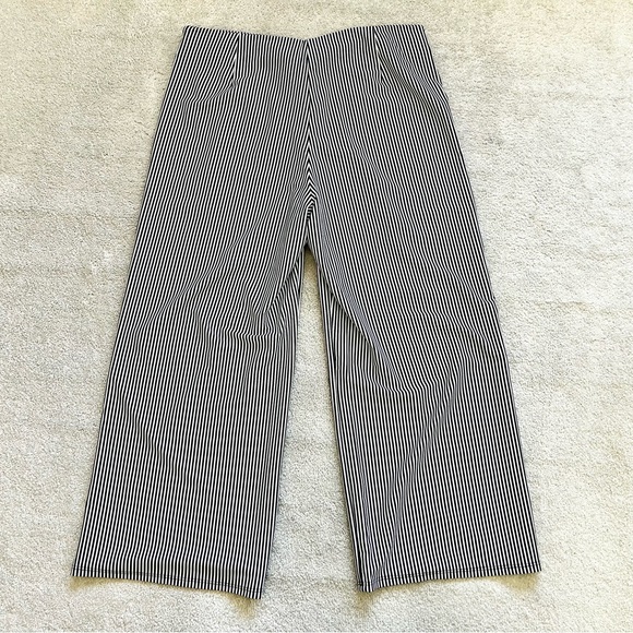JUDE CONNALY BLACK/WHITE STRIPED PANTS SIZE LARGE MINIMALIST CONTEMPORARY - Picture 2 of 7